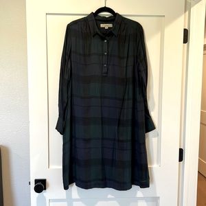 LOFT plaid maternity dress